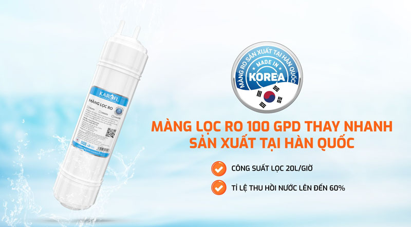 Máy lọc nước nóng lạnh Karofi LIVOTEC 628 - Hàng chính hãng