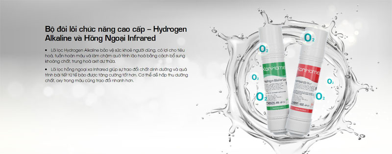 Máy lọc nước nóng lạnh Korihome WPK-910 9 cấp lọc - Hàng chính hãng