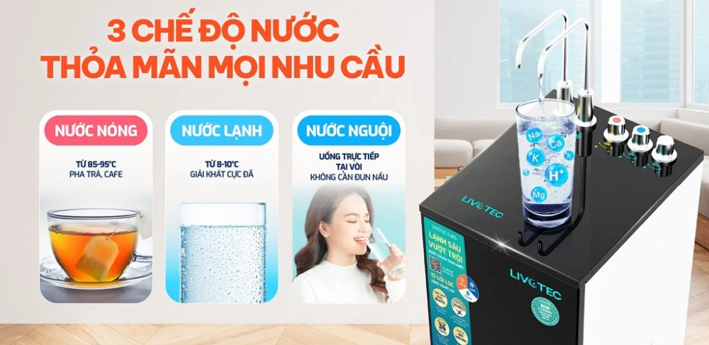 Máy lọc nước nóng lạnh Livotec 628S - Hàng chính hãng
