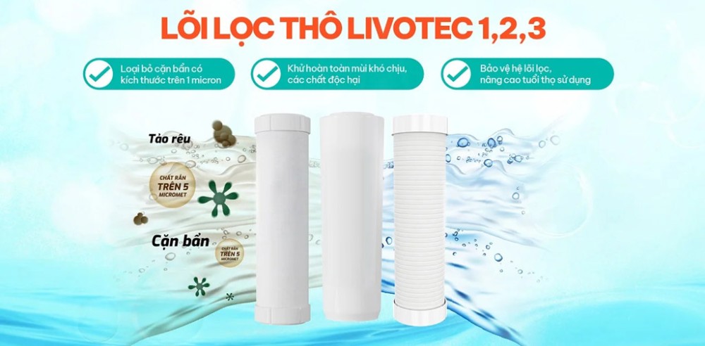 Máy lọc nước nóng lạnh Livotec 628S - Hàng chính hãng