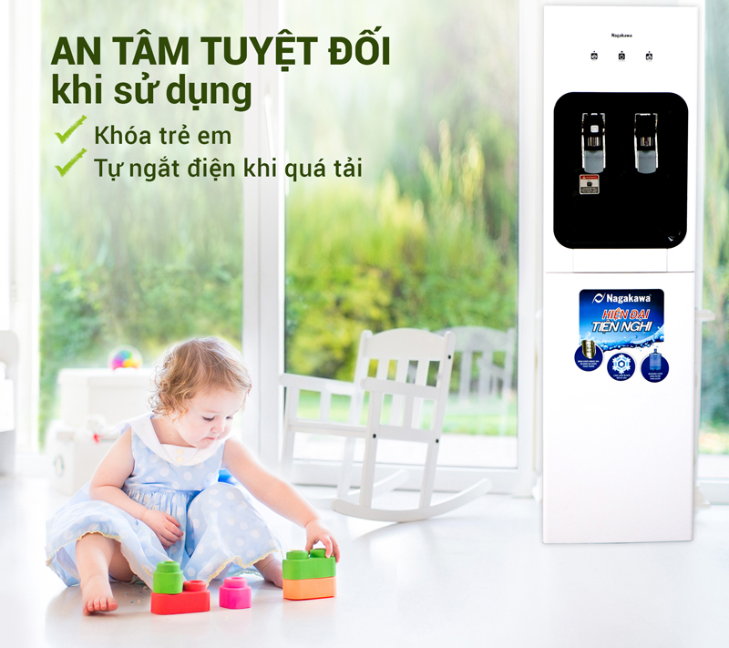 Cây nước nóng lạnh Nagakawa NAG1106 - Hàng chính hãng