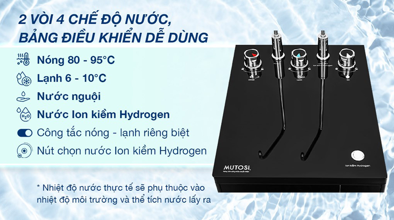 Máy lọc nước RO nóng nguội lạnh Mutosi MP-S1021H  - Hàng chính hãng
