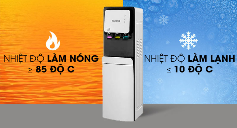 Nhiệt độ làm nóng và lạnh của Máy lọc nước nóng lạnh nguội RO Panakio PRO-313LB-10HD