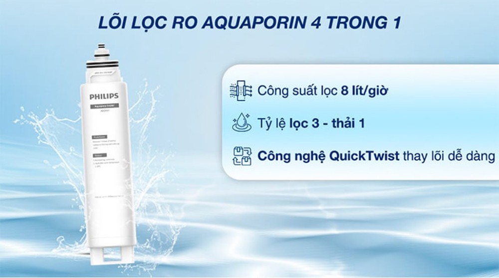 Máy lọc nước RO nóng nguội Philips ADD6901HWH01 - Hàng chính hãng