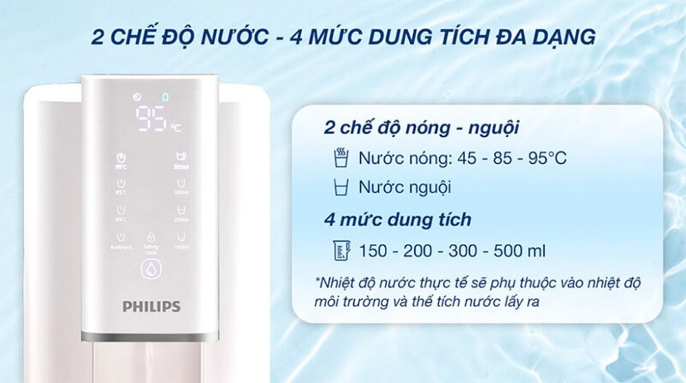 Máy lọc nước RO nóng nguội Philips ADD6901HWH01 - Hàng chính hãng