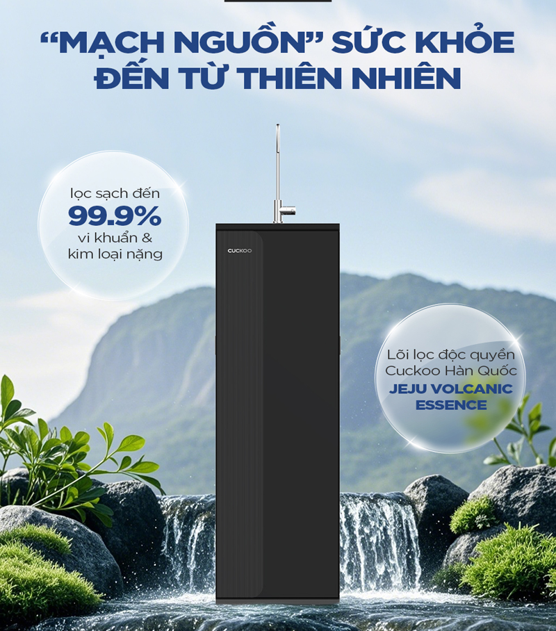 Máy lọc nước RO Cuckoo CP-DRPV1101S/BKVNCV - Hàng chính hãng