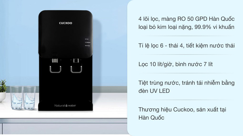 Máy lọc nước RO để bàn Cuckoo CP-FR601HB - Hàng chính hãng