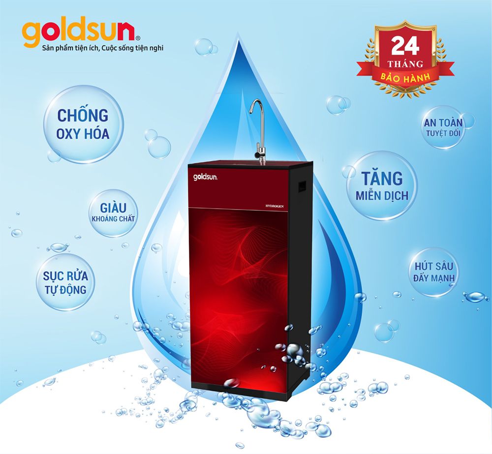 Máy lọc nước 9 lõi RO Goldsun FA1602(R) - Hàng chính hãng