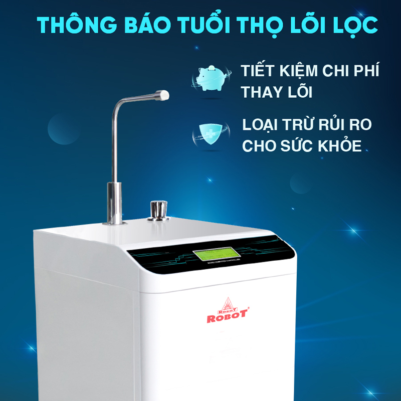 Máy lọc nước RO Hydrogen Robot HydroMega-9X - Hàng chính hãng