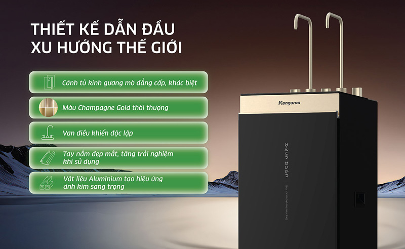 Máy lọc nước Kangaroo Sumire Hydrogen ion kiềm KGHC12A3 - Hàng chính hãng