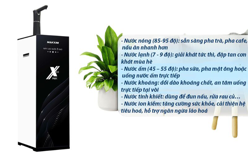 Máy lọc nước tinh khiết RO 3 chức năng Makxim AC-X-110 - Hàng chính hãng