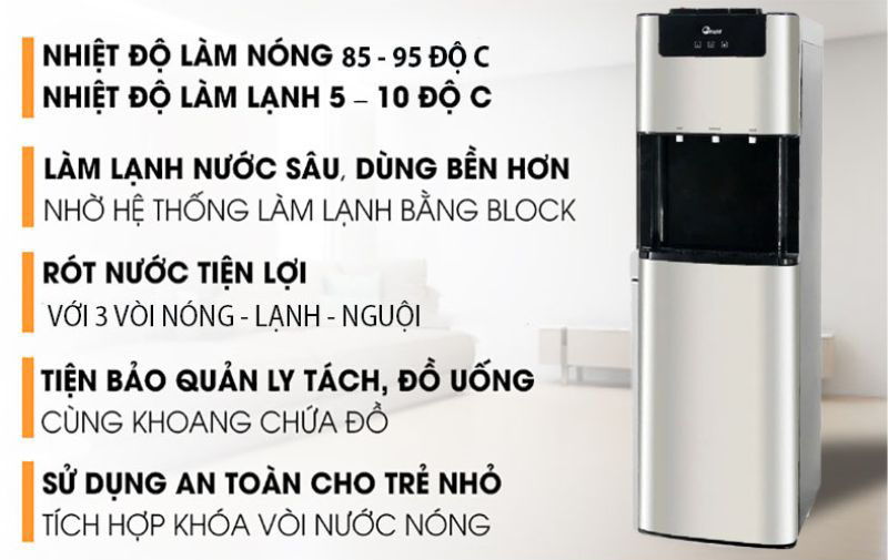 Máy lọc nước RO nóng lạnh FujiE WPD5400C - Hàng chính hãng