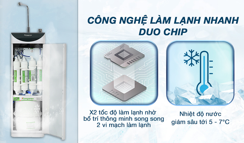 Máy lọc nước nóng lạnh nguội Kangaroo KG10A7ES - Hàng chính hãng