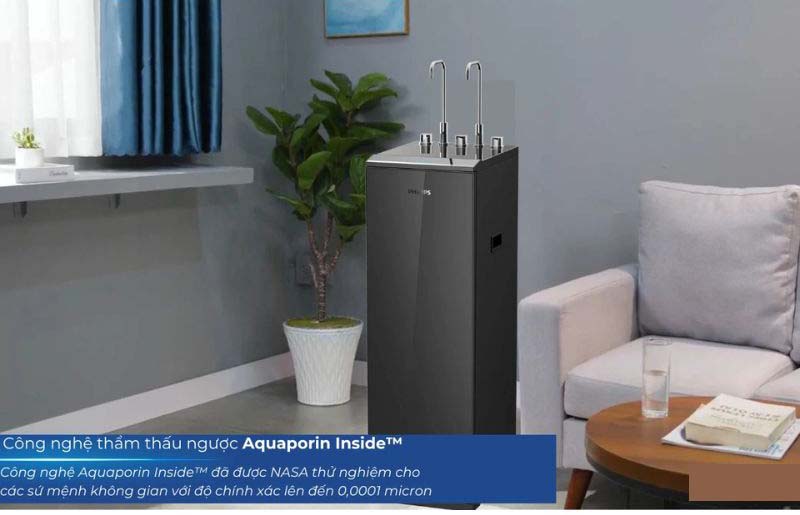 Công nghệ thẩm thấu ngược Aquaporin Inside, loại bỏ hoàn toàn các chất có hại trong nước