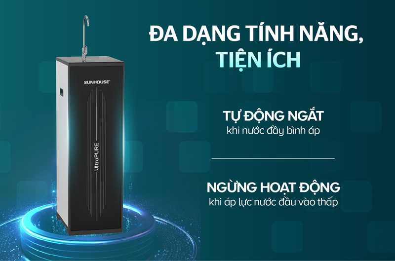 Máy được trang bị nhiều tính năng tiện ích đi kèm