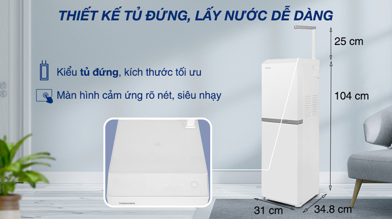 Máy lọc nước RO Toshiba TWP-N2396SVN(W) - Hàng chính hãng
