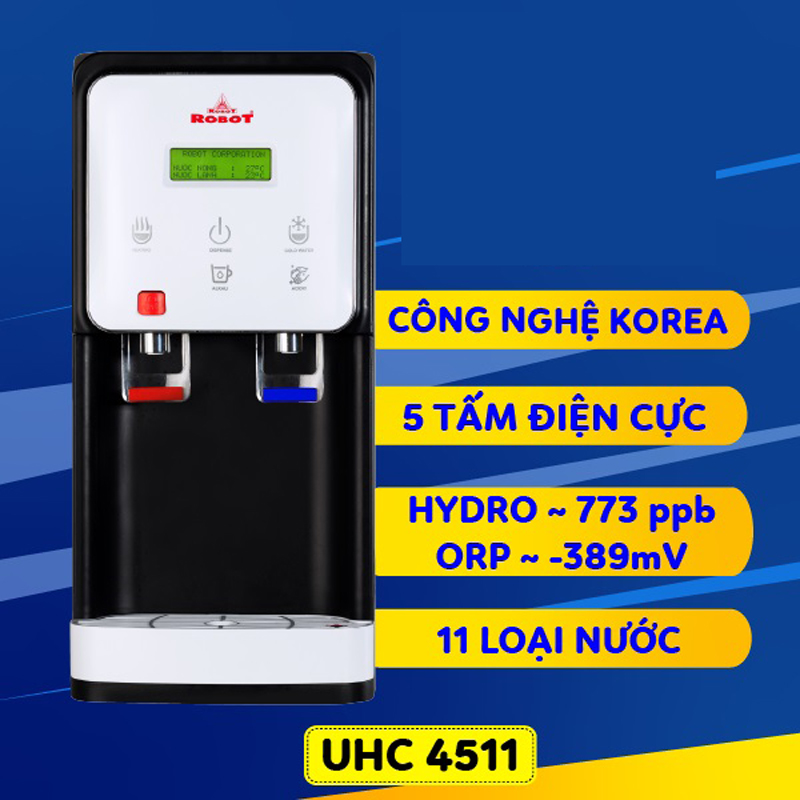 Máy lọc nước điện giải nóng nguội lạnh Robot UHC-4511 - Hàng chính hãng