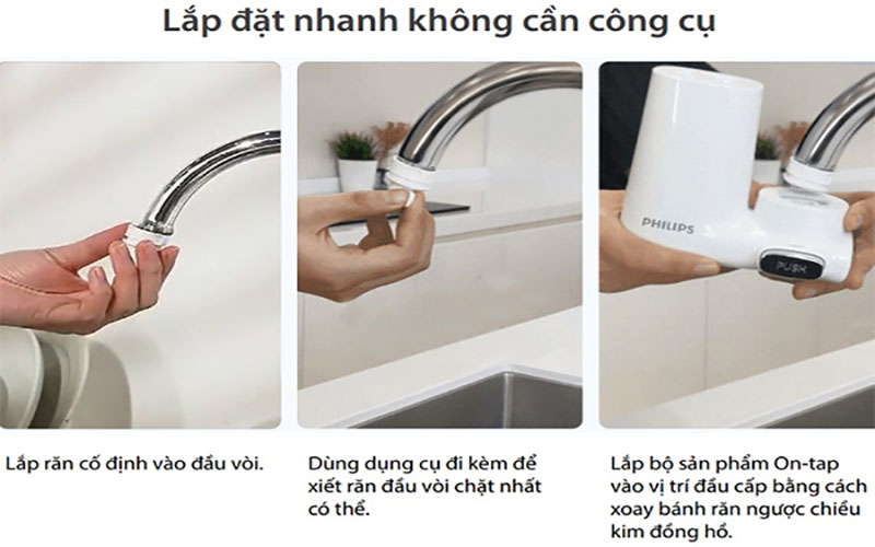 Máy lọc nước tại vòi Philips AWP3753 - Hàng chính hãng