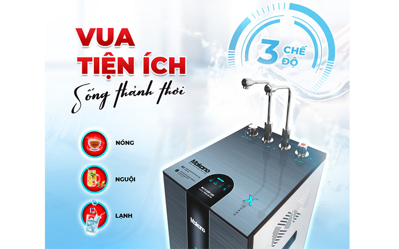 Máy lọc nước từ trường nóng nguội lạnh Makano X-Guard MKW-36711M - Hàng chính hãng