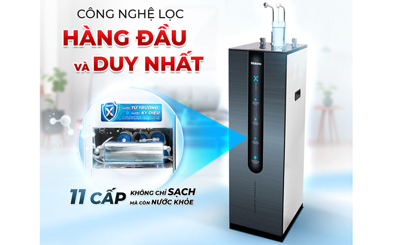 Máy lọc nước từ trường nóng nguội lạnh Makano X-Guard MKW-36711M - Hàng chính hãng