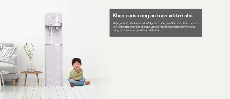 Máy lọc nước nóng lạnh Korihome WPK-910 9 cấp lọc - Hàng chính hãng