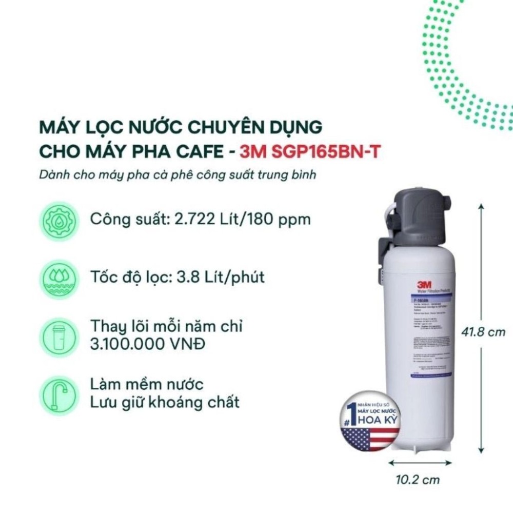 Máy lọc nước và làm mềm nước 3M SGP165BN-T - Hàng chính hãng