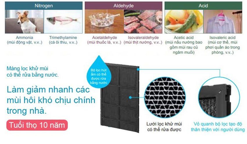 Máy lọc và tạo ẩm không khí Hitachi EP-L110E - Hàng chính hãng