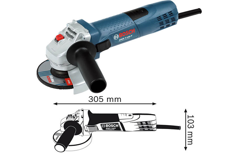 Máy mài góc Bosch GWS7-100T (06013886K0) - Hàng chính hãng