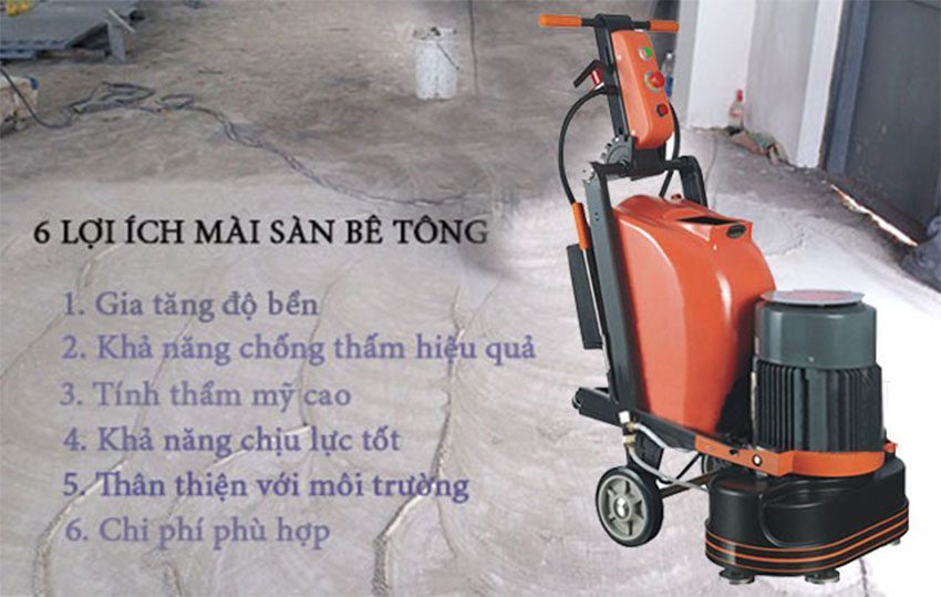 Ưu điểm của máy mài sàn bê tông Karva K-6 A8