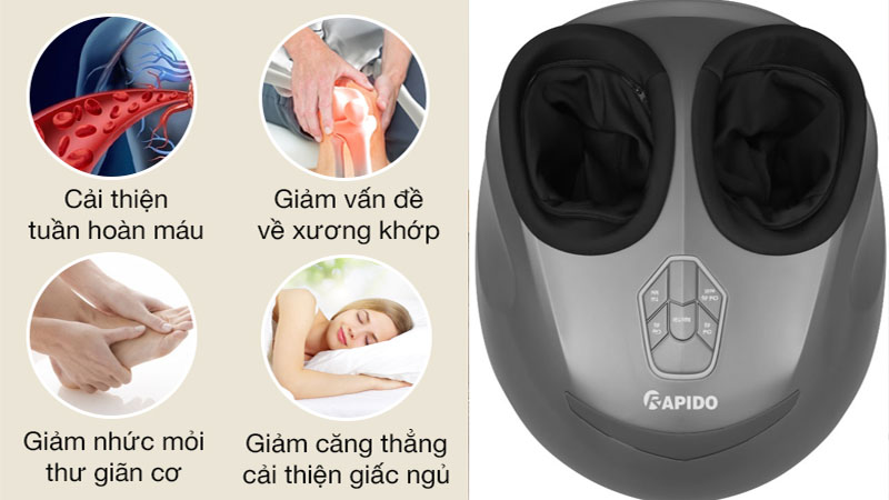 Máy massage chân Rapido RFM36 - Hàng chính hãng