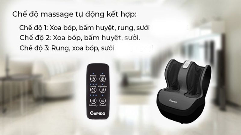 Máy massage chân Rapido RLM60 - Hàng chính hãng