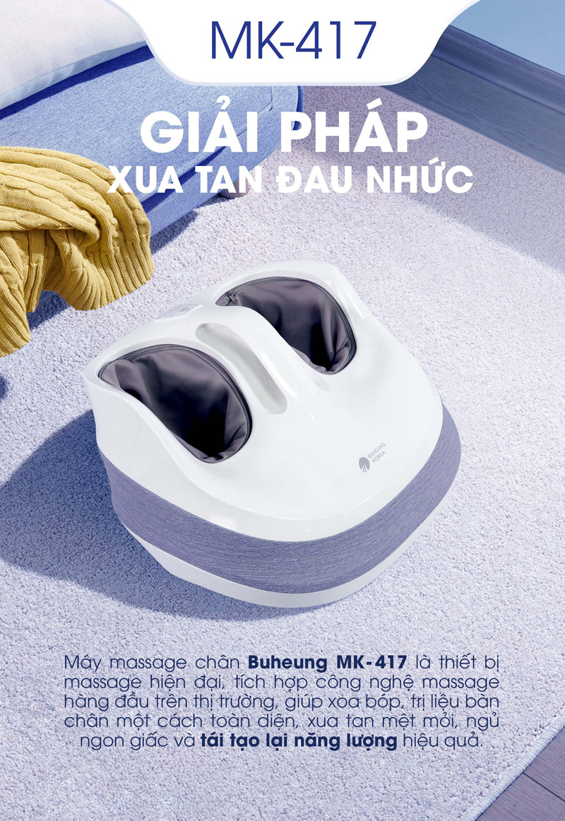 Máy massage chân Buheung MK-417 - Hàng chính hãng