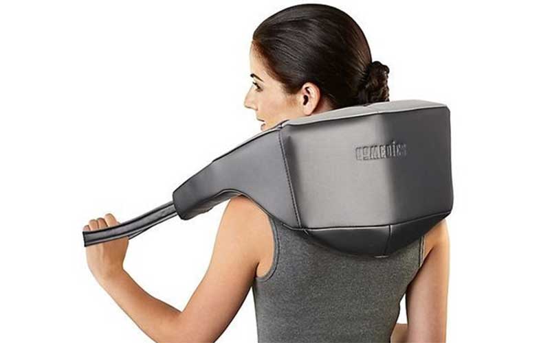 Máy massage cổ và vai gáy công nghệ Shiatsu 3D kèm pin sạc Homedics NMS-730 - Hàng chính hãng