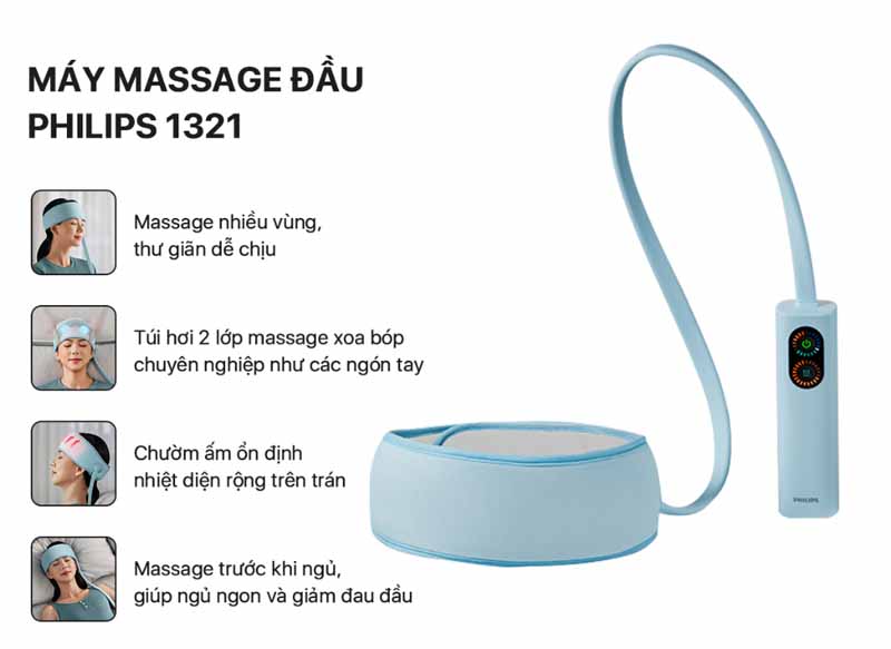 Máy massage đầu Philips PPM1321 - Hàng chính hãng