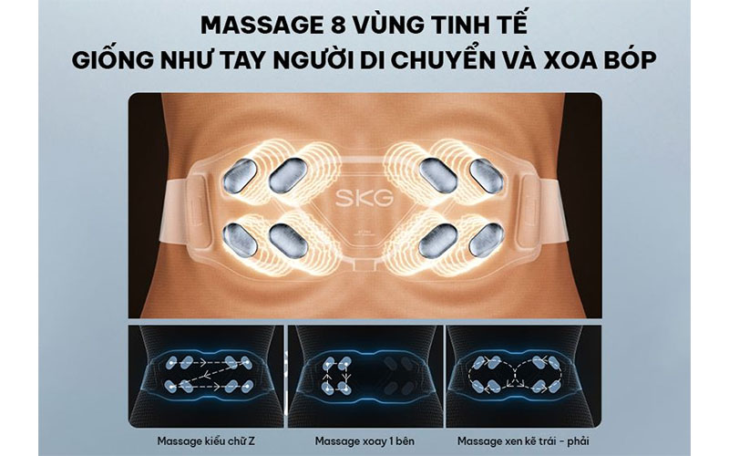 Máy massage lưng SKG Galaxy-G7-PRO - Hàng chính hãng