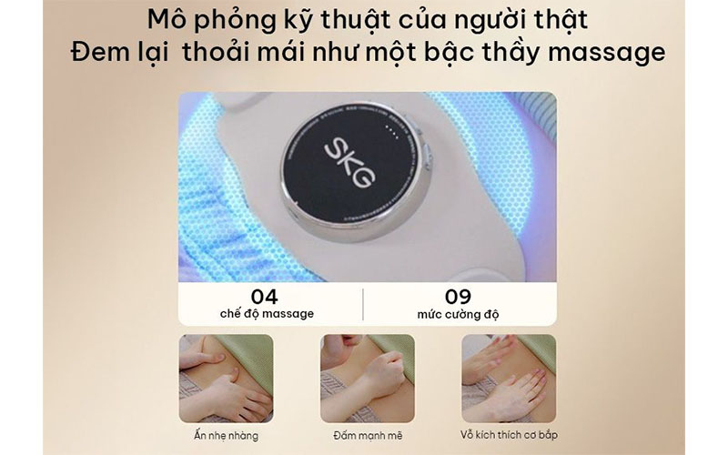 Chế độ và mức độ của Máy massage lưng SKG K3-2
