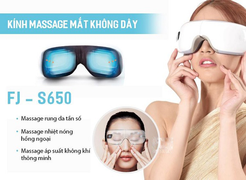 Máy massage mắt không dây FujiCare FJ-S650 - Hàng chính hãng
