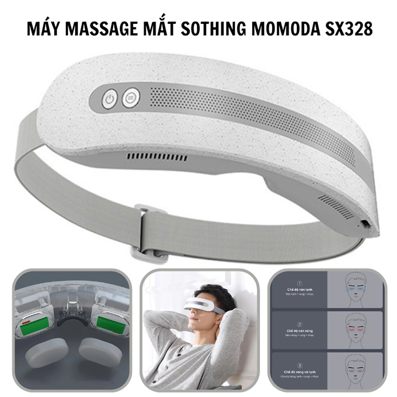 Máy massage mắt nóng lạnh Momoda SX328 - Hàng chính hãng