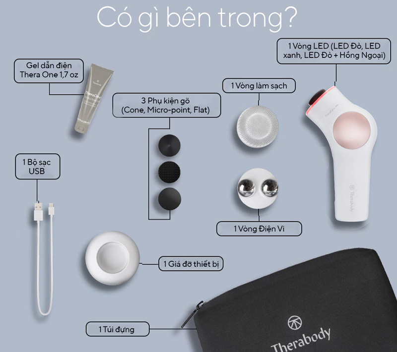 Máy massage mặt Therabody TheraFace PRO - Hàng chính hãng