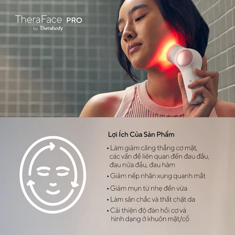 Máy massage mặt Therabody TheraFace PRO - Hàng chính hãng