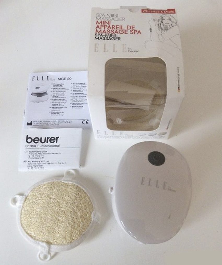 Pin của máy massage mini Spa Beurer MGE20