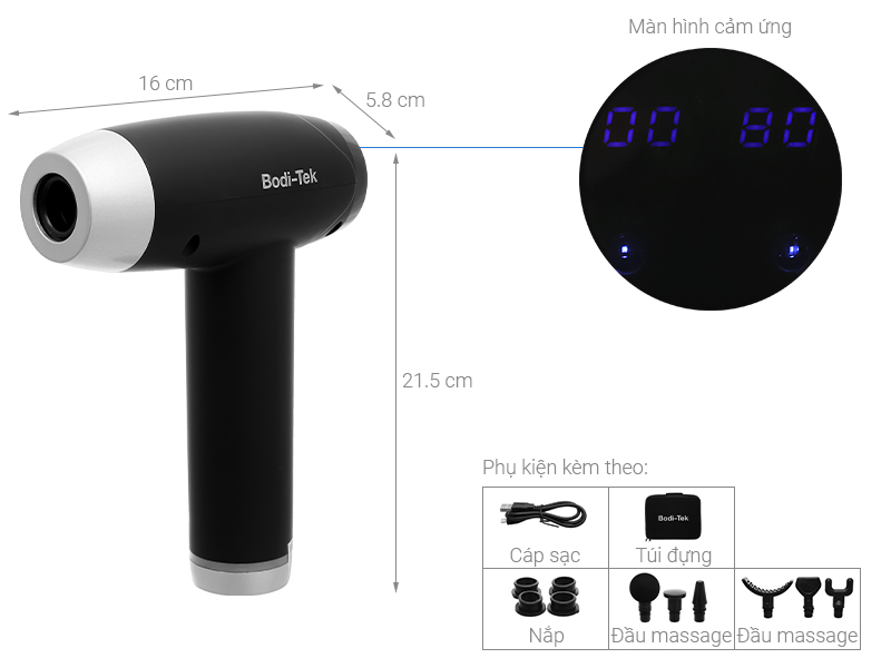 Súng massage thể thao 6 đầu chuyên dụng Rio MAMG - Hàng chính hãng