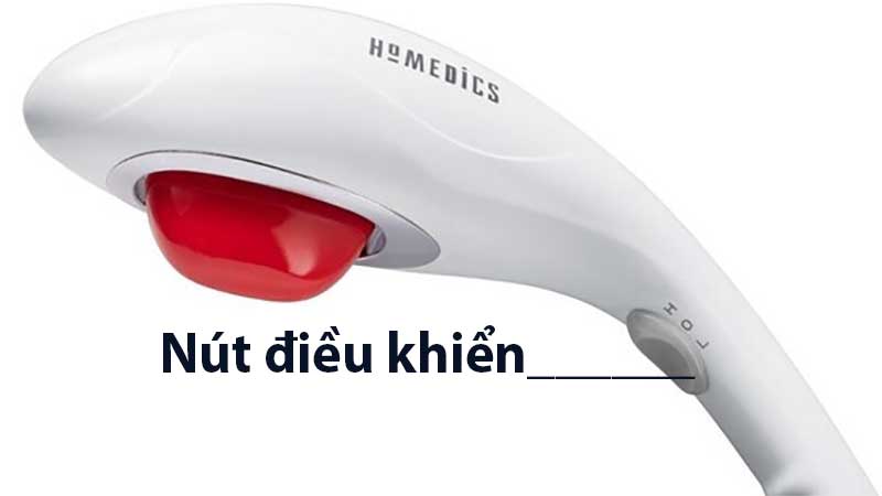 Máy massage toàn thân cầm tay pin sạc kèm nhiệt Homedics HHP-405HJ - Hàng chính hãng
