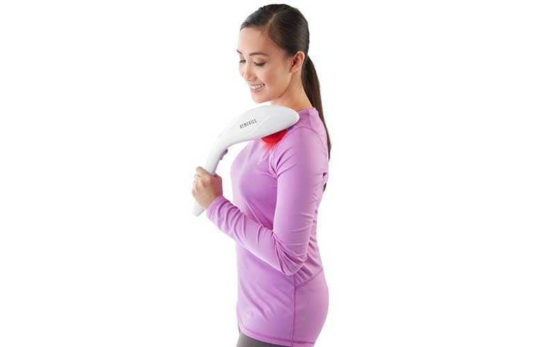 Máy massage toàn thân cầm tay pin sạc kèm nhiệt Homedics HHP-405HJ - Hàng chính hãng