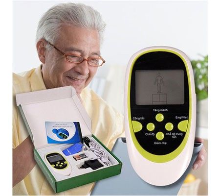 Máy massage trị liệu + 8 miếng dán Health Herald - Hàng chính hãng