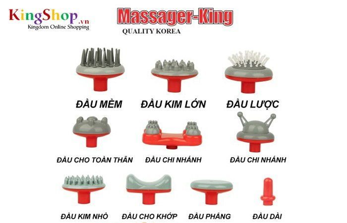 Máy mát-xa hồng ngoại 10 đầu Massager King S-1010 - Hàng chính hãng