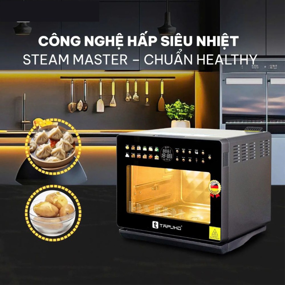Công nghệ hấp siêu nhiệt Steam Master cho món hấp thơm ngon trọn vị