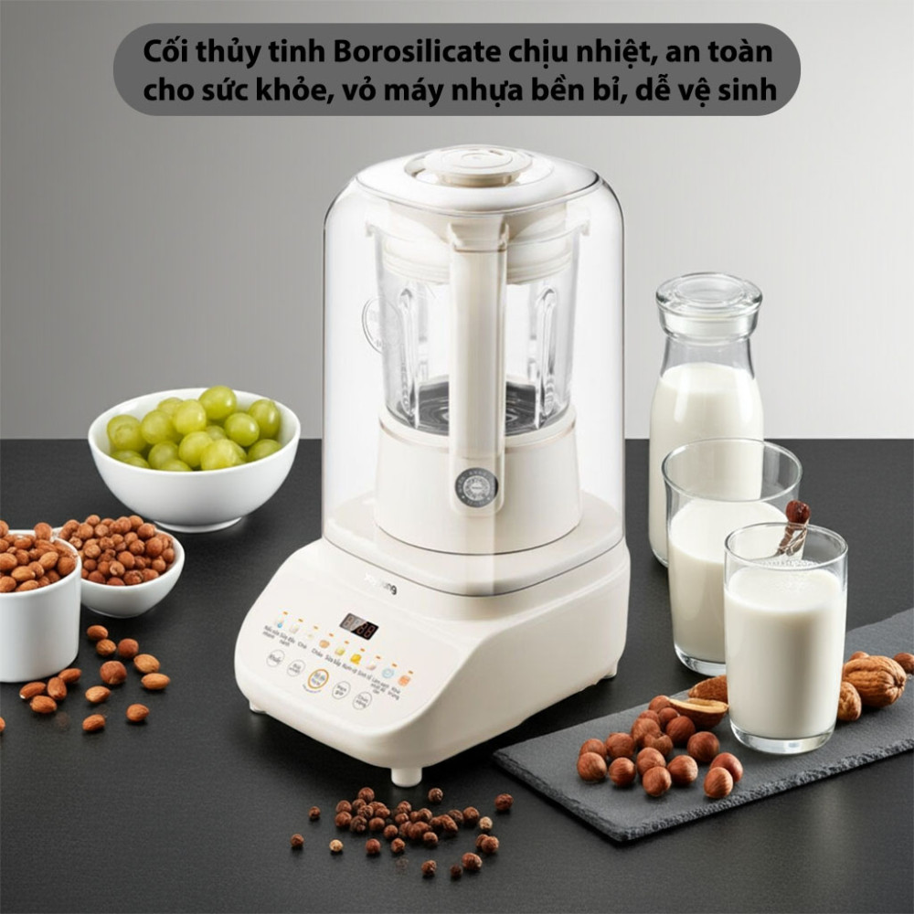 Máy nấu sữa hạt chống ồn Joyoung JHSB-602 chất liệu cối xay cao cấp, bền bỉ, an toàn sức khỏe
