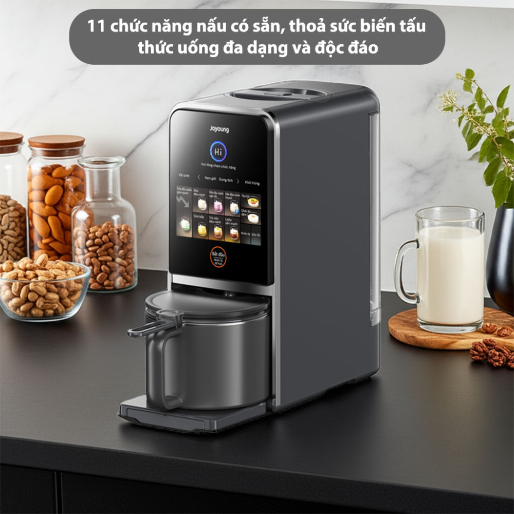 Máy nấu sữa hạt làm sạch tự động Joyoung JSCB-K7 PRO 11 chương trình xay nấu tiện dụng