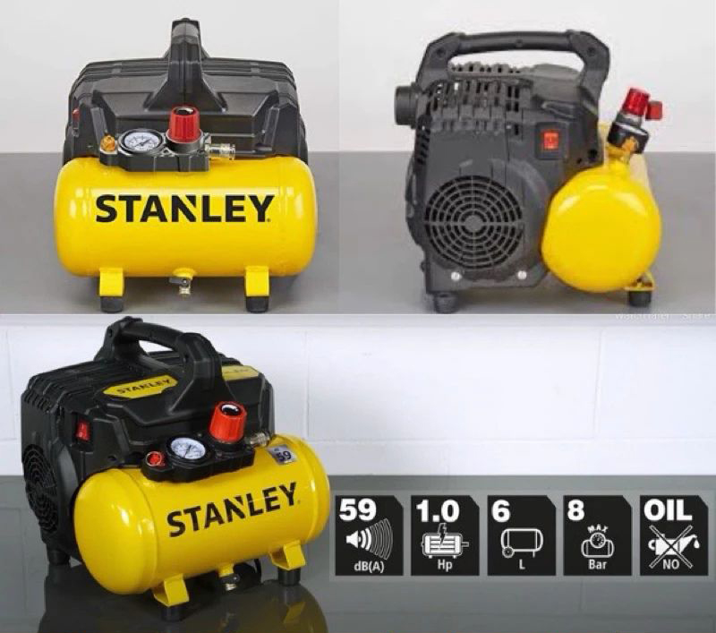 Máy nén khí không dầu 6L Stanley DST100/8/6 - Hàng chính hãng